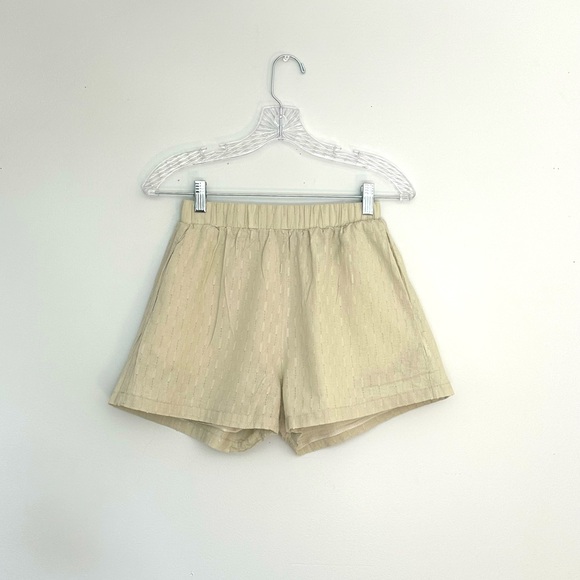 Sage Linen/Cotton blend boxer style shorts- 1/2 of a cute set (see pic #3) - Picture 1 of 3